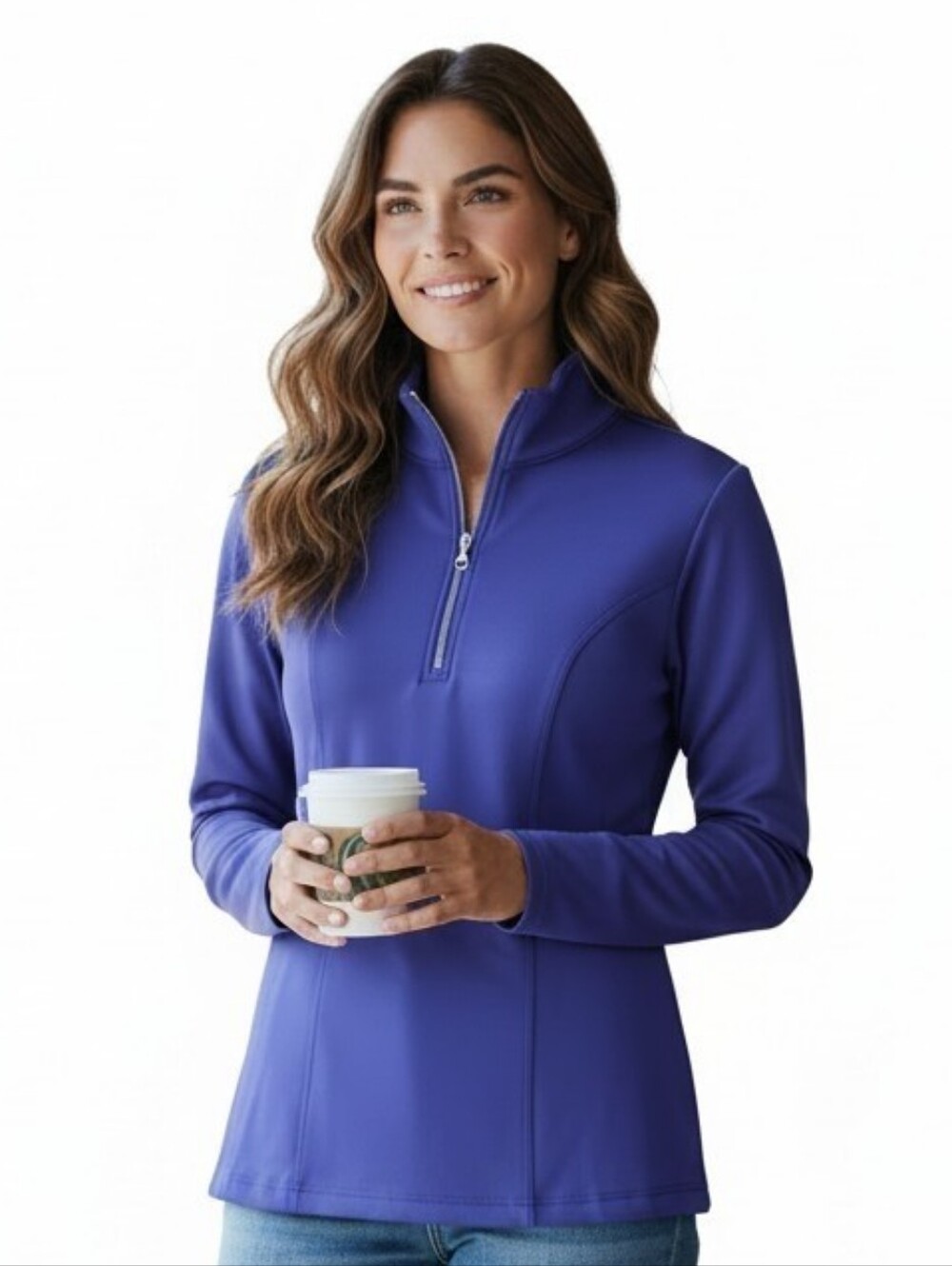 Nils | Robin Purple Quarter Zip Base Layer Top